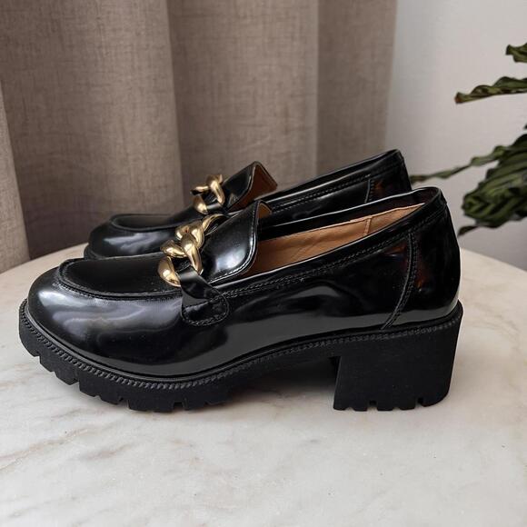 Chunky black loafers - Picture 3 of 5